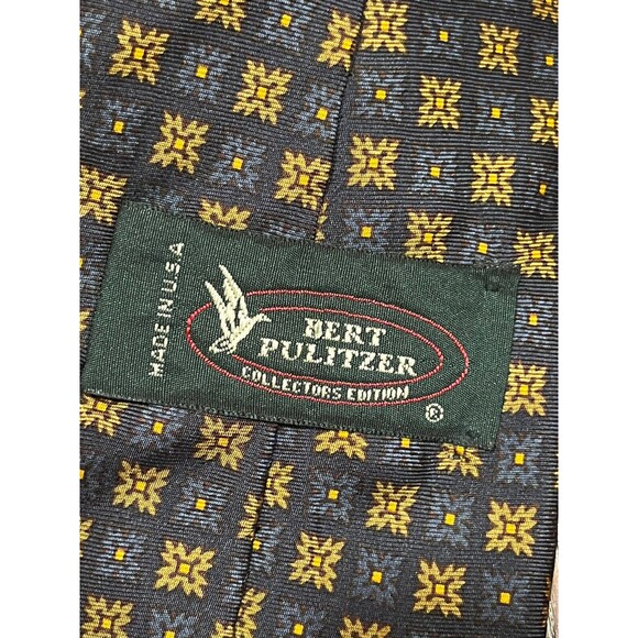 Bert Pulitzer Men's 100% Silk Tie Made in the USA - Picture 3 of 4
